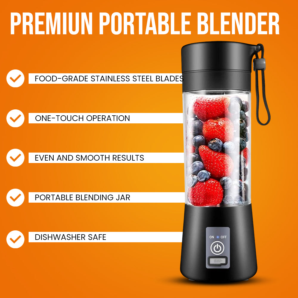 USB Rechargeable Juicer Blender 6 Blades Electric Blender