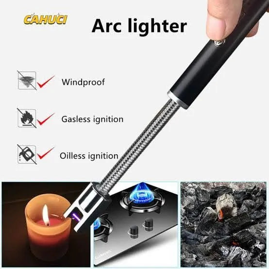 Candle Lighter, Electric Rechargeable Arc Lighter with LED Battery
