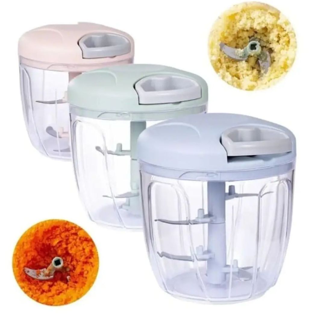 900ML Chopper With 5 Blades / Speedy Chopper / Hand Chopper Food Processor Large Size