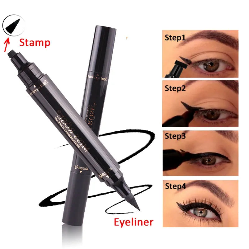 Miss Rose Makeup Liquid Eyeliner Pencil Quick Dry Waterproof Eye Liner With Stamp Beauty Eye Pencil