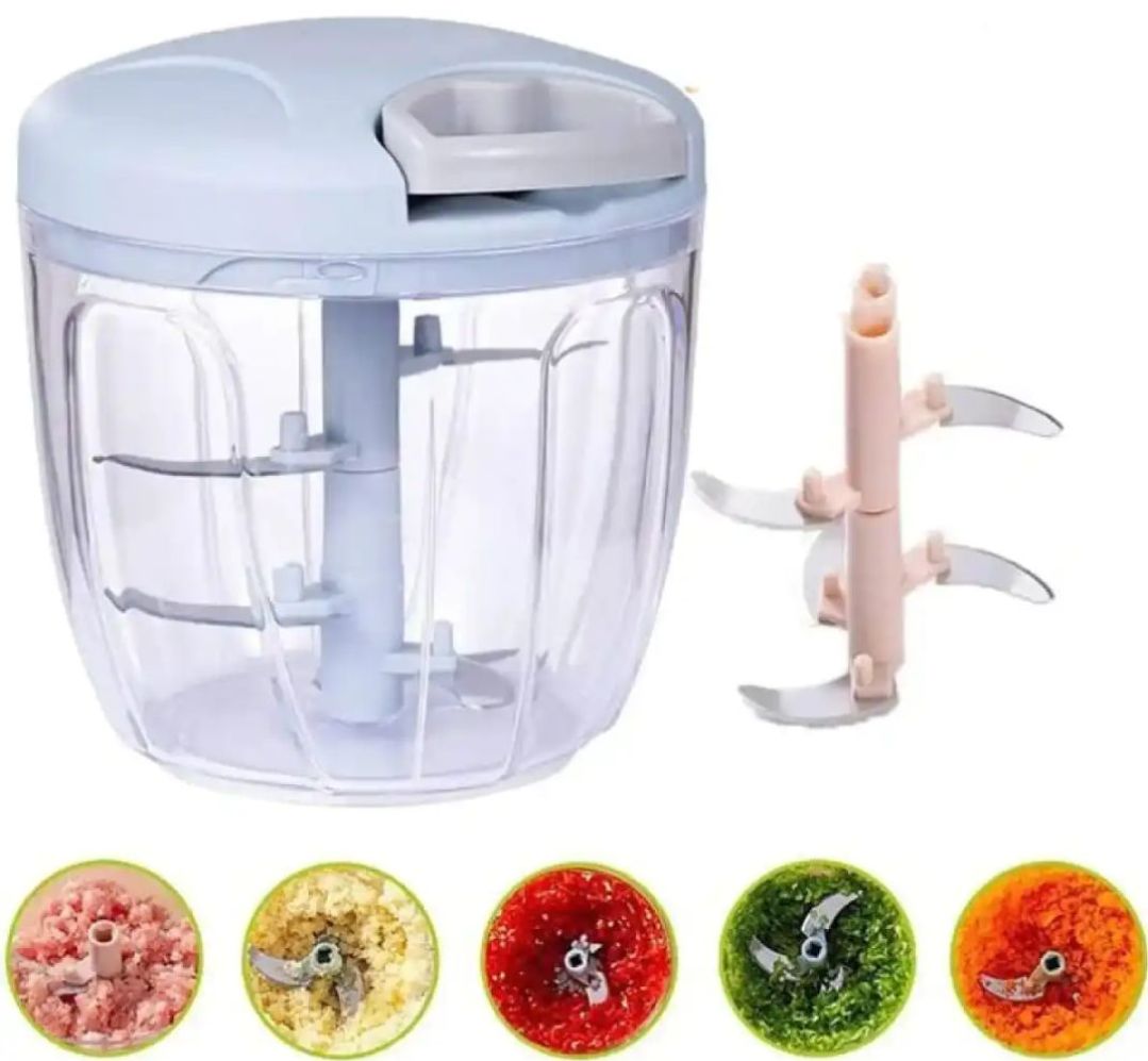 900ML Chopper With 5 Blades / Speedy Chopper / Hand Chopper Food Processor Large Size