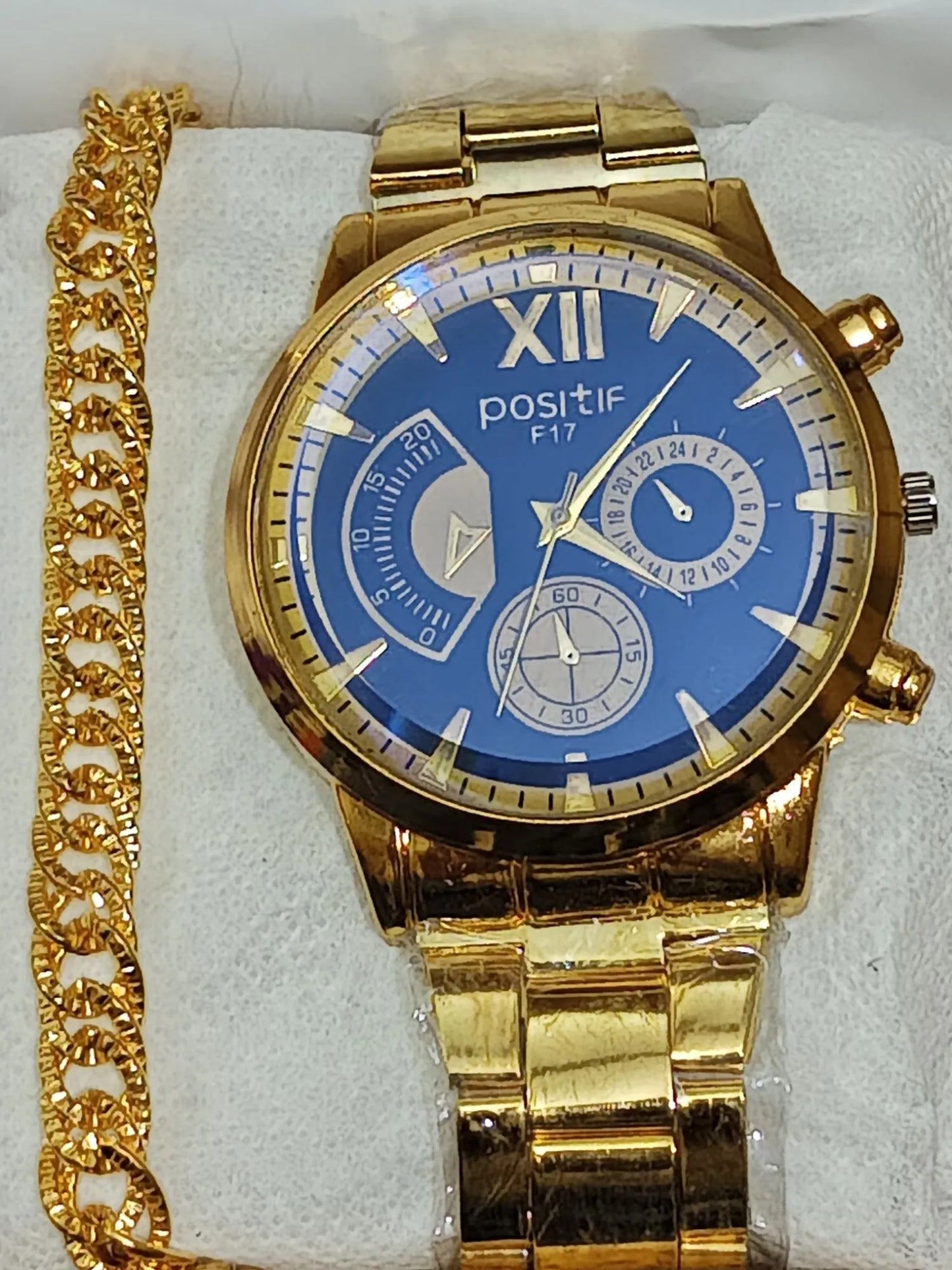 New Positif MENS/BOYS Watch With Chain