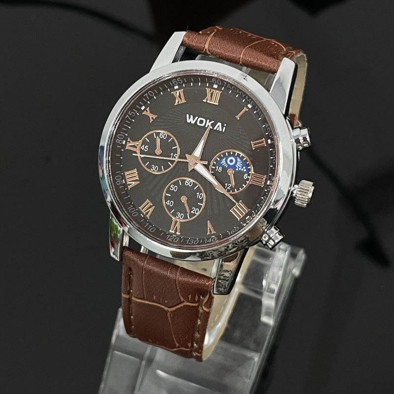 Men Business Wrist Watch Quartz Casual Belt