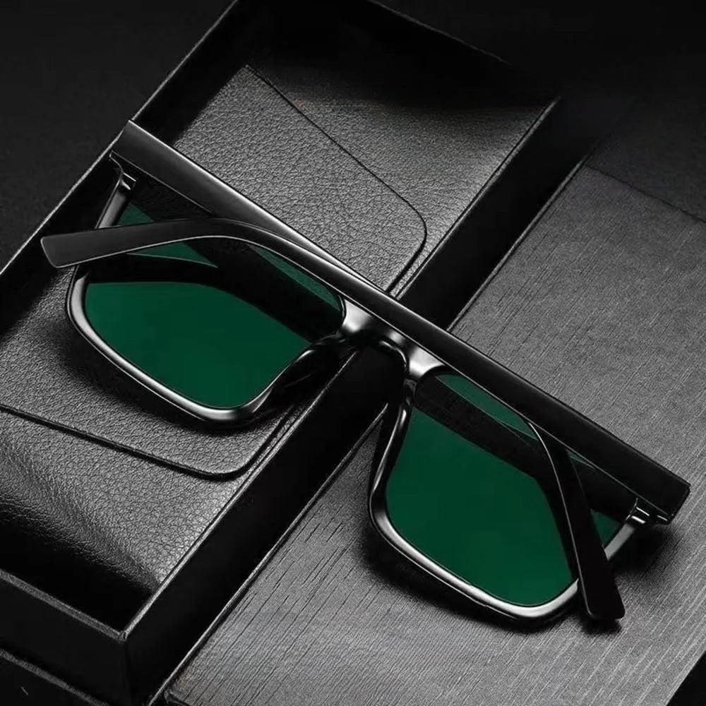 Retro Square Frame Polarized Sunglasses Fashion Men's Outdoor Sunscreen Sun Glasses
