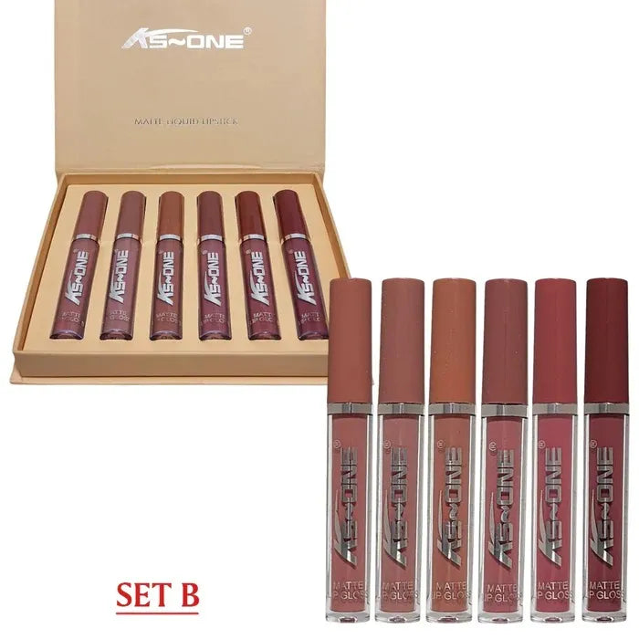 KS-ONE 12 Colors Matte Liquid Lipstick Set 2.5ml*12pcs all set in 1 box.