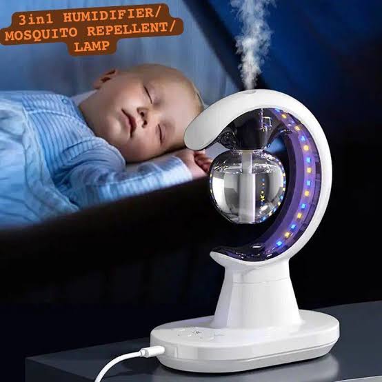 3‑in‑1 Humidification Mosquito Repellent Lamp