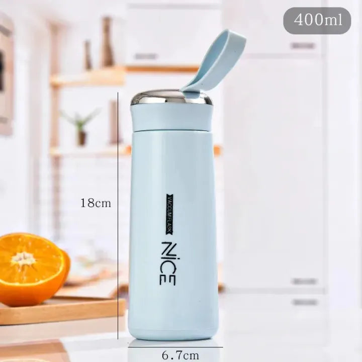 Water Bottles, Glass/Plastic 400 ML Water bottles Keeps Easy to carry for Walking Hiking, school water bottle