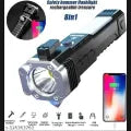 Multifunction 8in1 Portable Led Flashlight Rechargeable LED Torch Flashlight