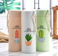 Water Bottles, Glass/Plastic 400 ML Water bottles Keeps Easy to carry for Walking Hiking, school water bottle