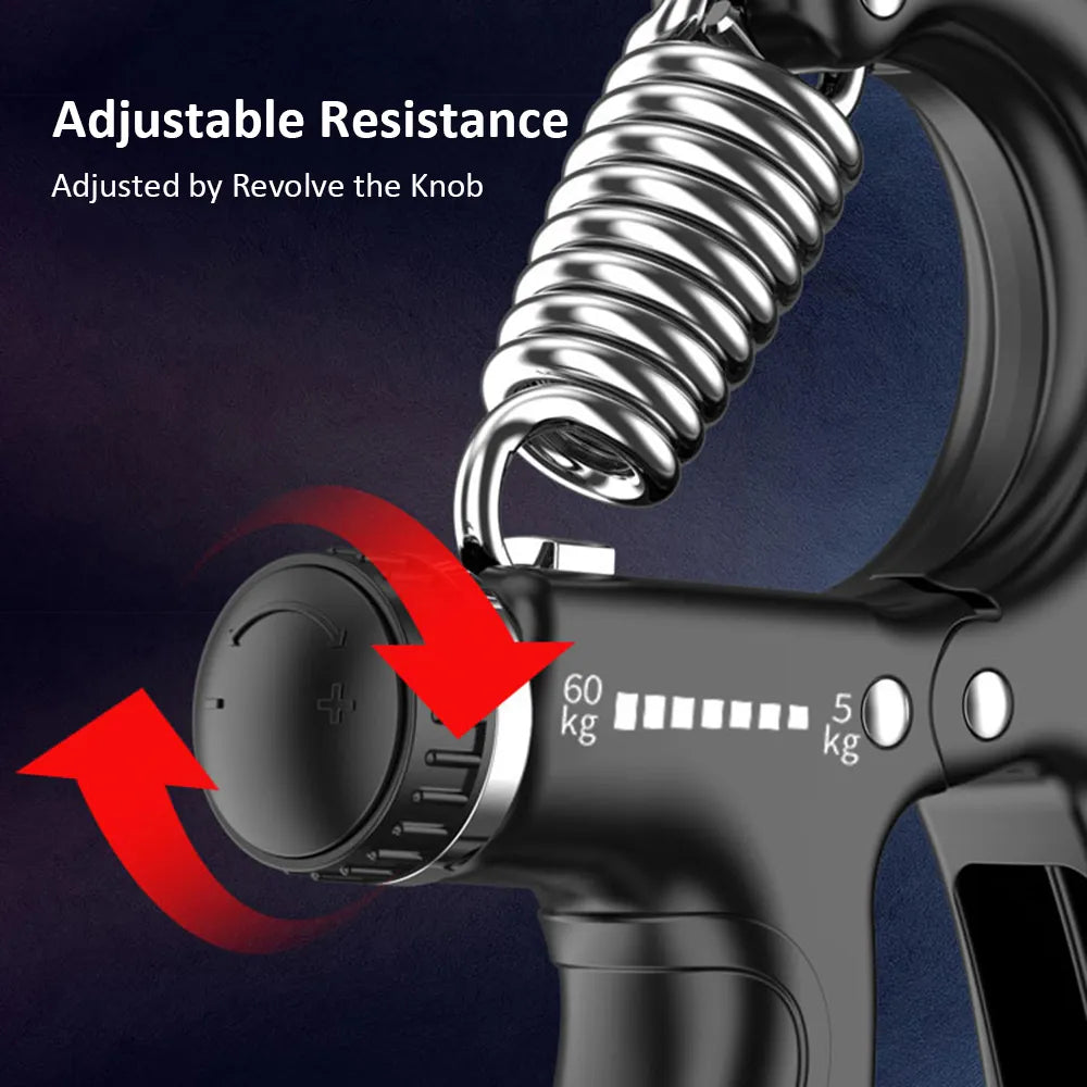Histro Automatic Counting Hand Gripper Adjustable Resistance Automatic Counting Non-Slip Hand Grip Strength Trainer Fingers