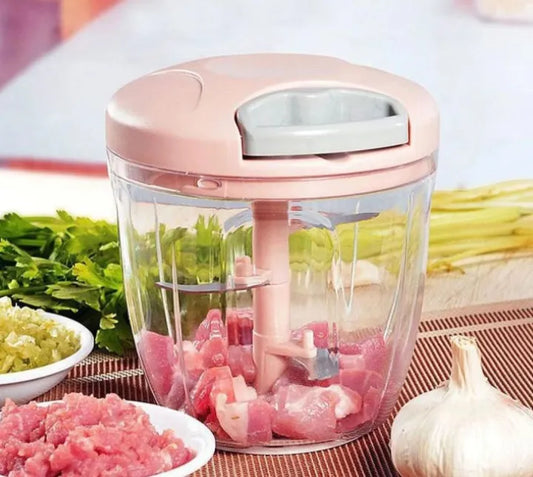 900ML Chopper With 5 Blades / Speedy Chopper / Hand Chopper Food Processor Large Size