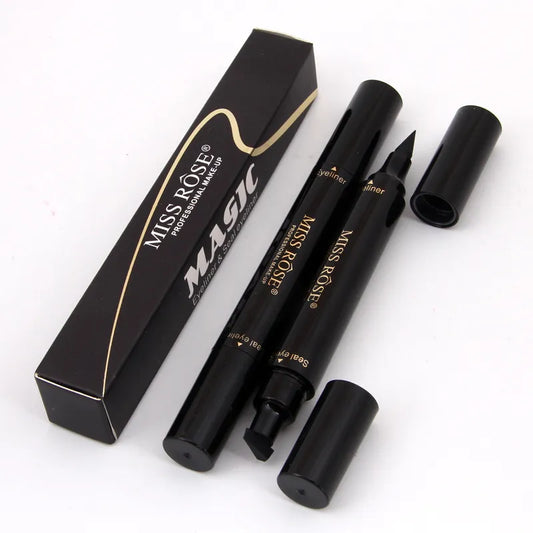 Miss Rose Makeup Liquid Eyeliner Pencil Quick Dry Waterproof Eye Liner With Stamp Beauty Eye Pencil