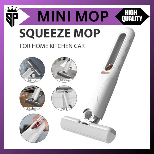 Portable Mini Mop Mini Squeeze Mop Folding