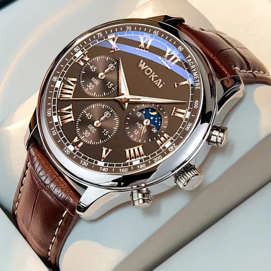 Men Business Wrist Watch Quartz Casual Belt