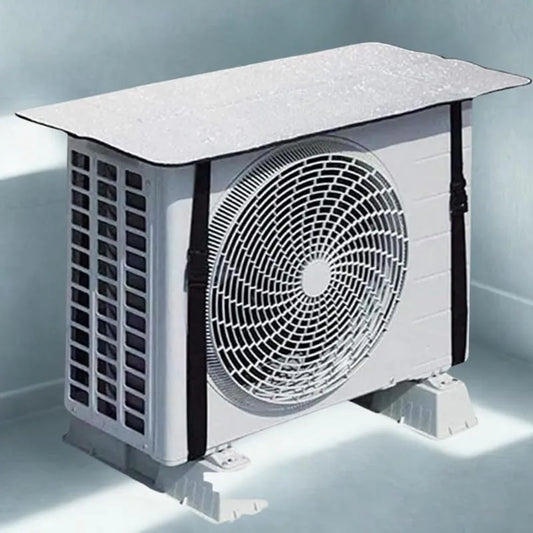 Outdoor Waterproof AC Cover | Silver Aluminium Foil Air Conditioner Shade