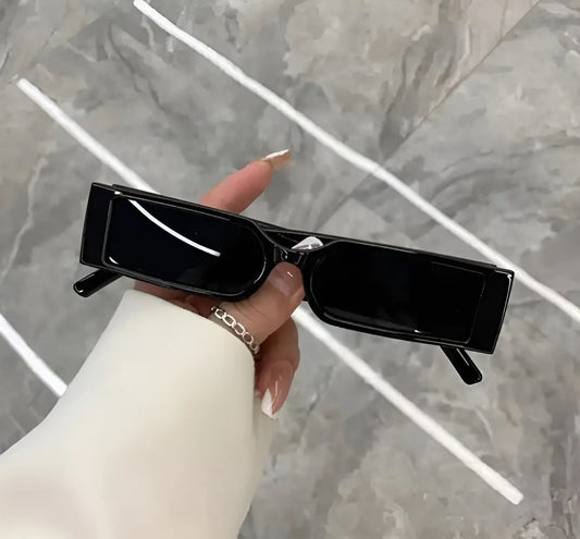 Trendy Rectangle Frame Sunglasses Hip Hop Rectangle Frame Sunglasses