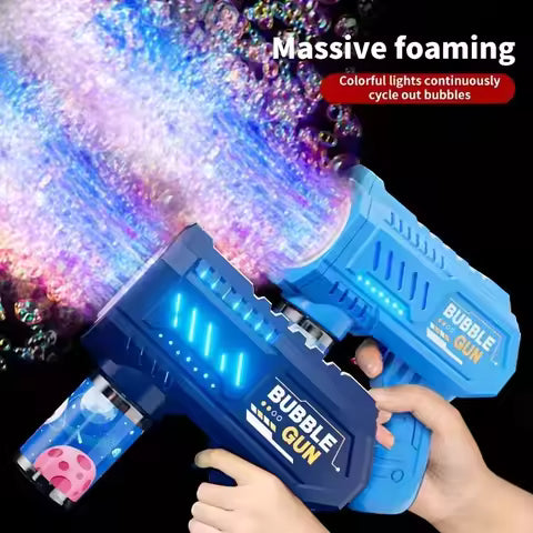 Petrella Bubble Gun Bazooka Bubble Machine Gun Bubbles for Kids All Colour Available