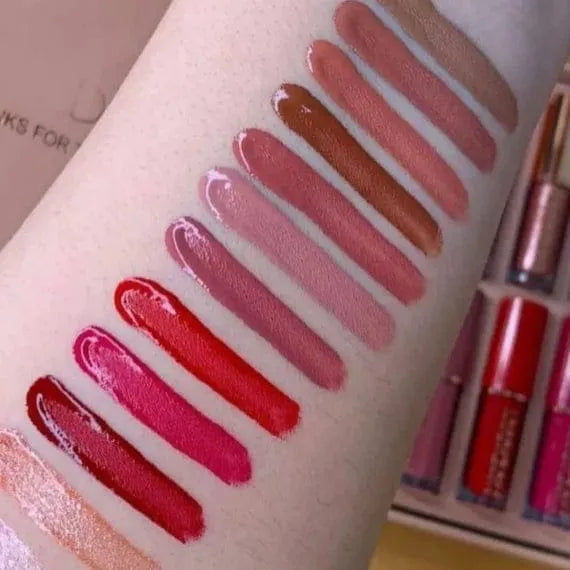 KS-ONE 12 Colors Matte Liquid Lipstick Set 2.5ml*12pcs all set in 1 box.