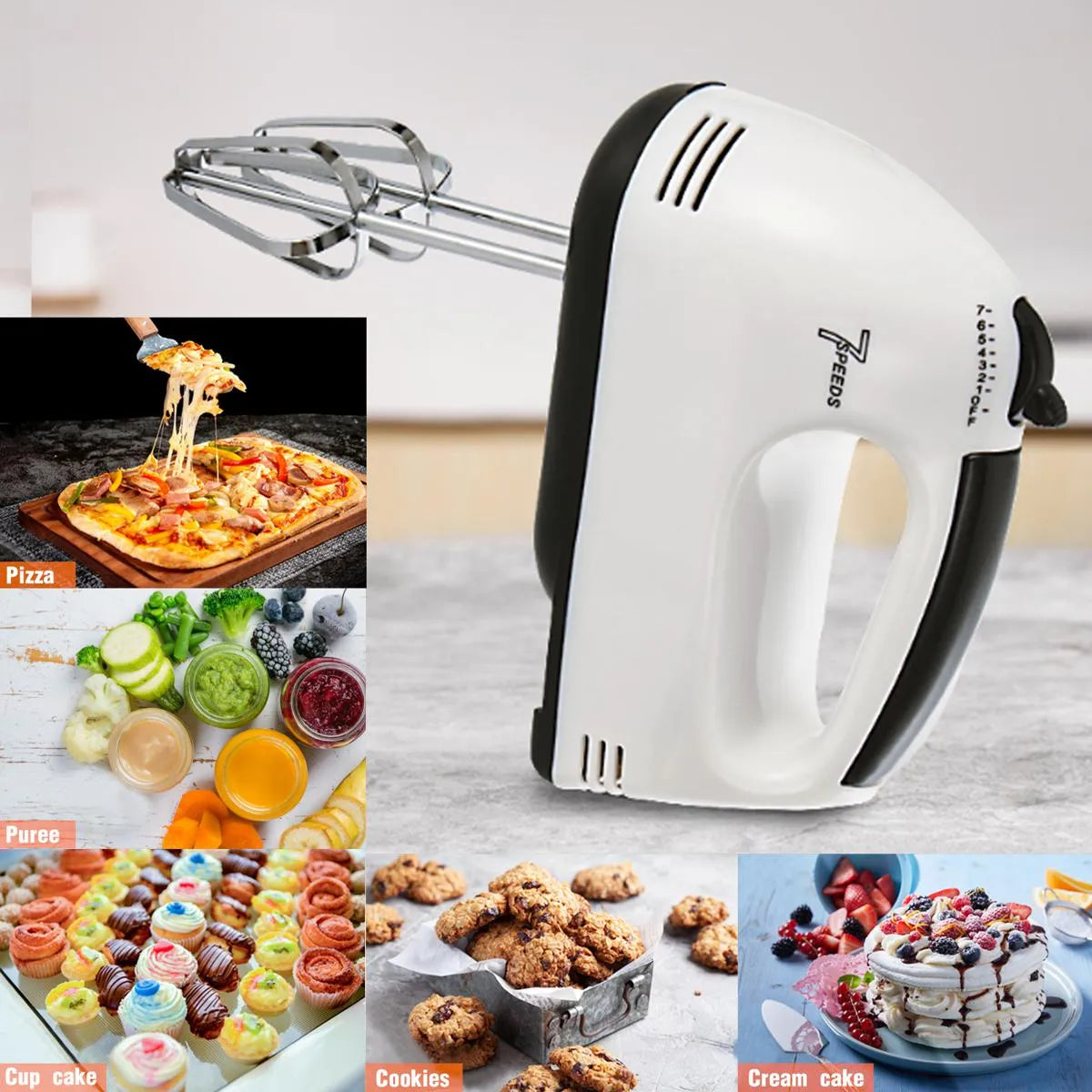 Electric Egg Beater Machine - coffee beater - Hand Mixer - Handheld Cake Egg Beater