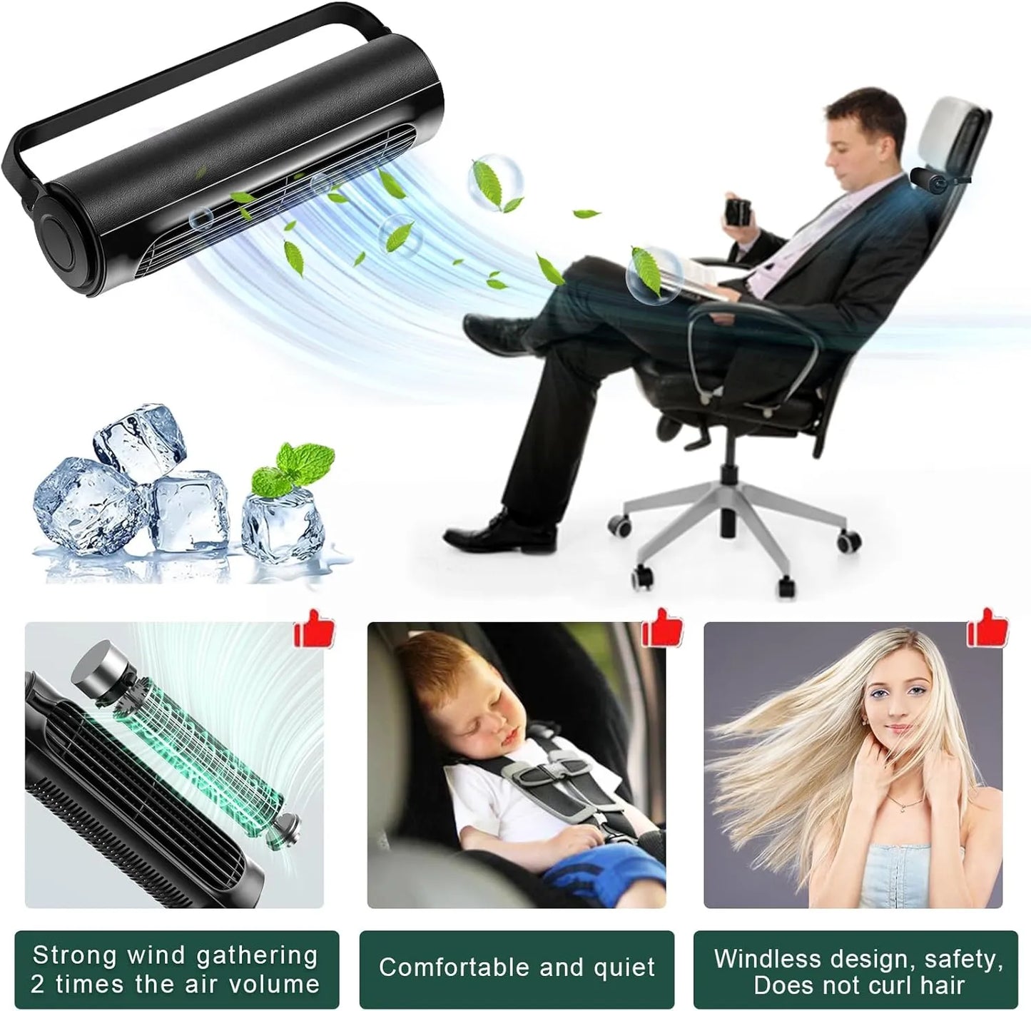 USB Car Seat Cooling Fan