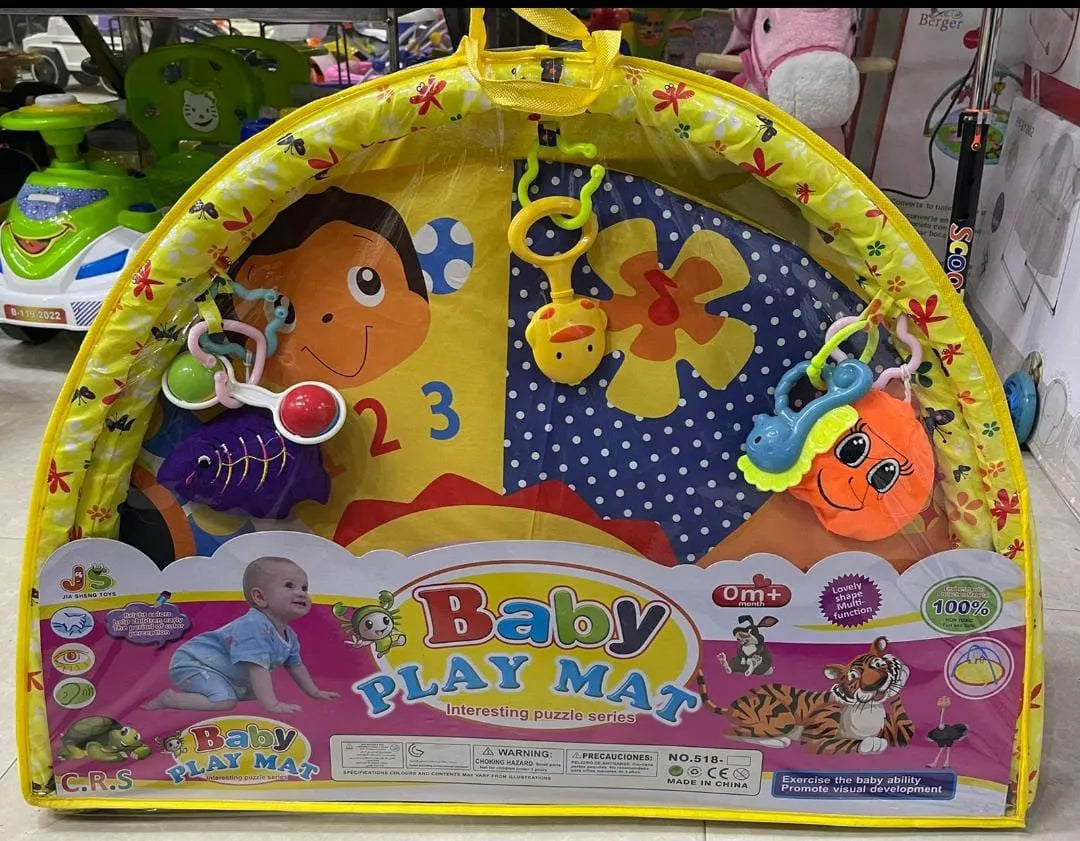 Baby Play Mat with Hanging Rattles For kids / Indoor Games Baby