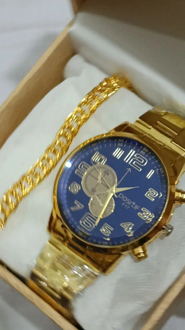 New Positif MENS/BOYS Watch With Chain