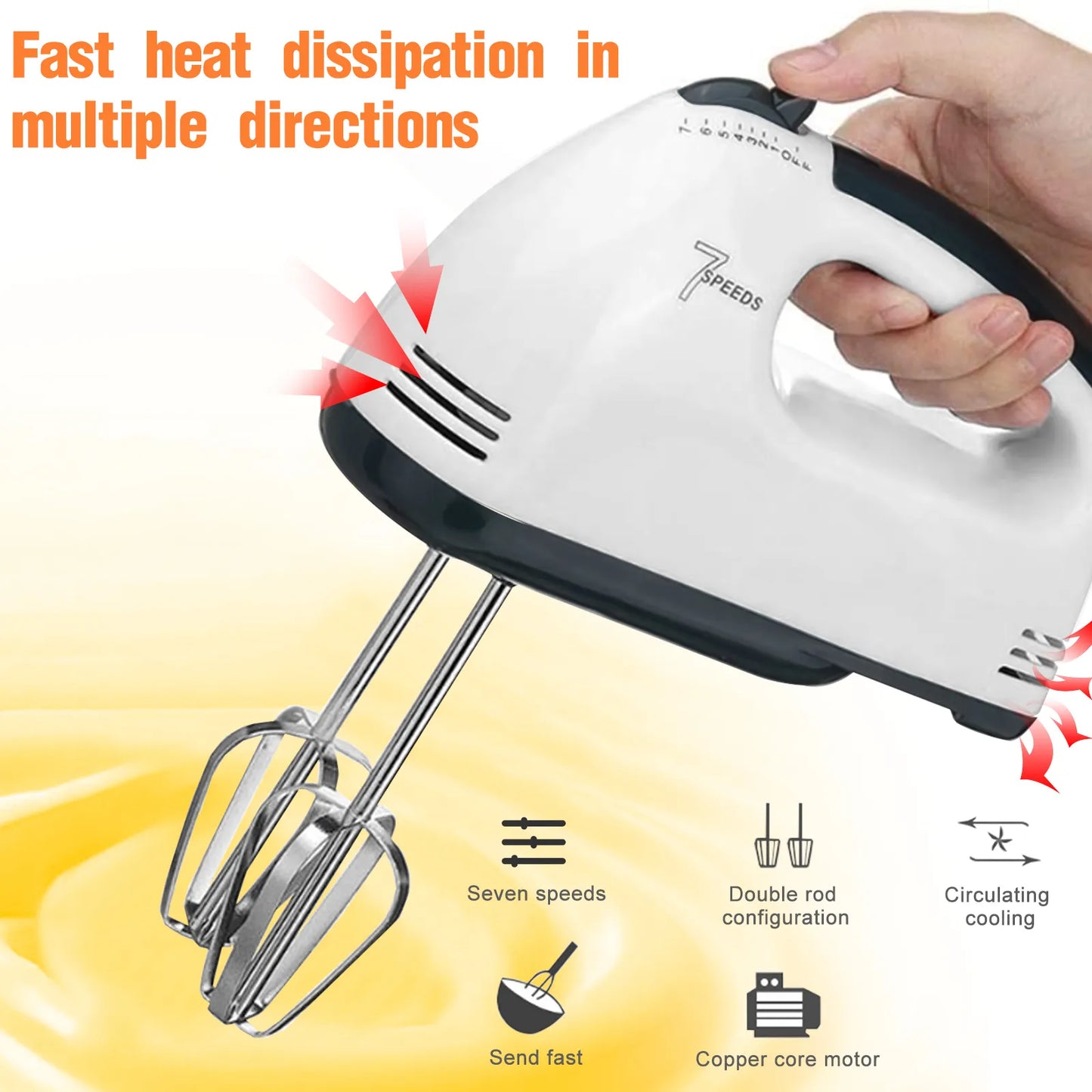 Electric Egg Beater Machine - coffee beater - Hand Mixer - Handheld Cake Egg Beater