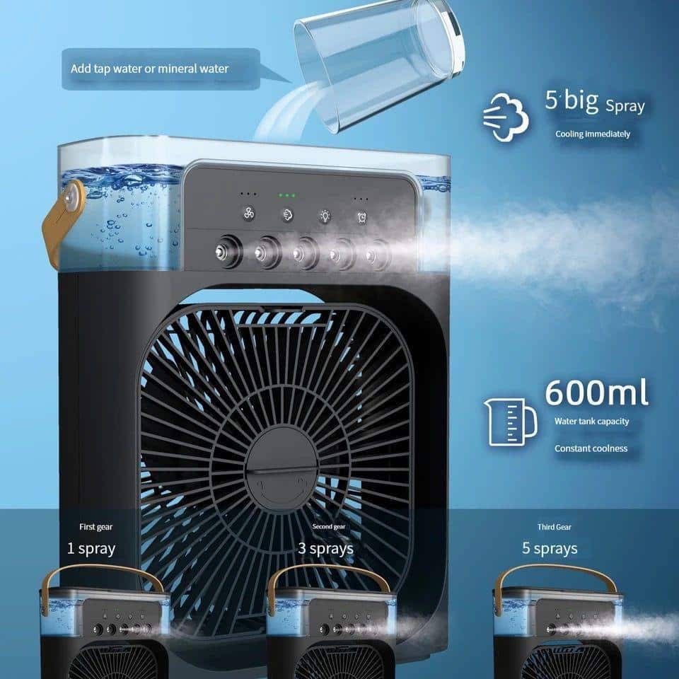 Portable Air Conditioner Fan | Mini Air Cooler Fan | Rechargeable Mini Fan