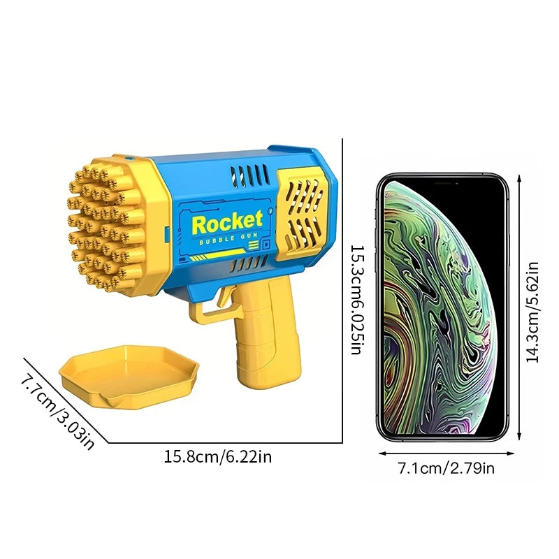 Petrella Bubble Gun Bazooka Bubble Machine Gun Bubbles for Kids All Colour Available