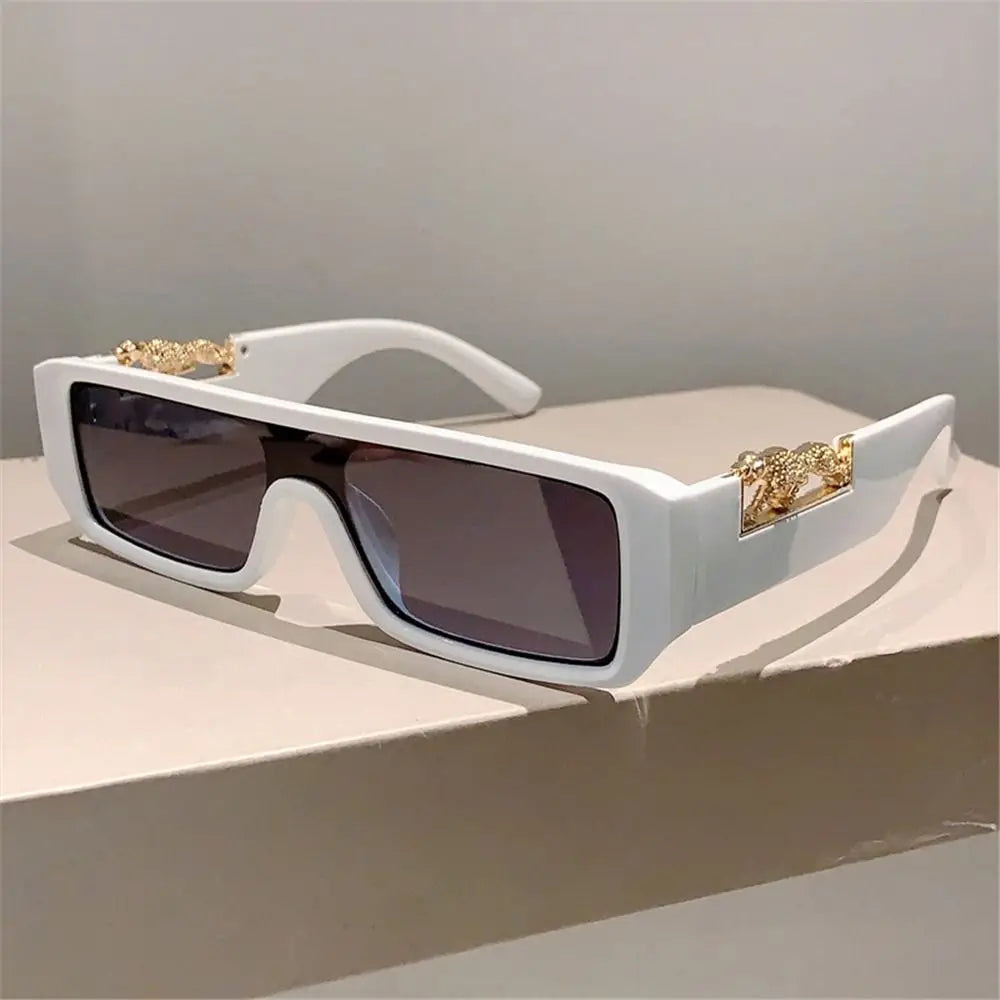 Eldorado Jaguaar Decorated Arms Rectangle Sunglasses for Men