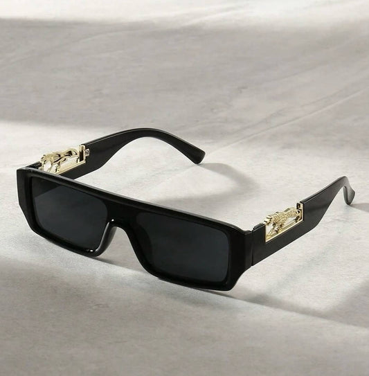 Eldorado Jaguaar Decorated Arms Rectangle Sunglasses for Men