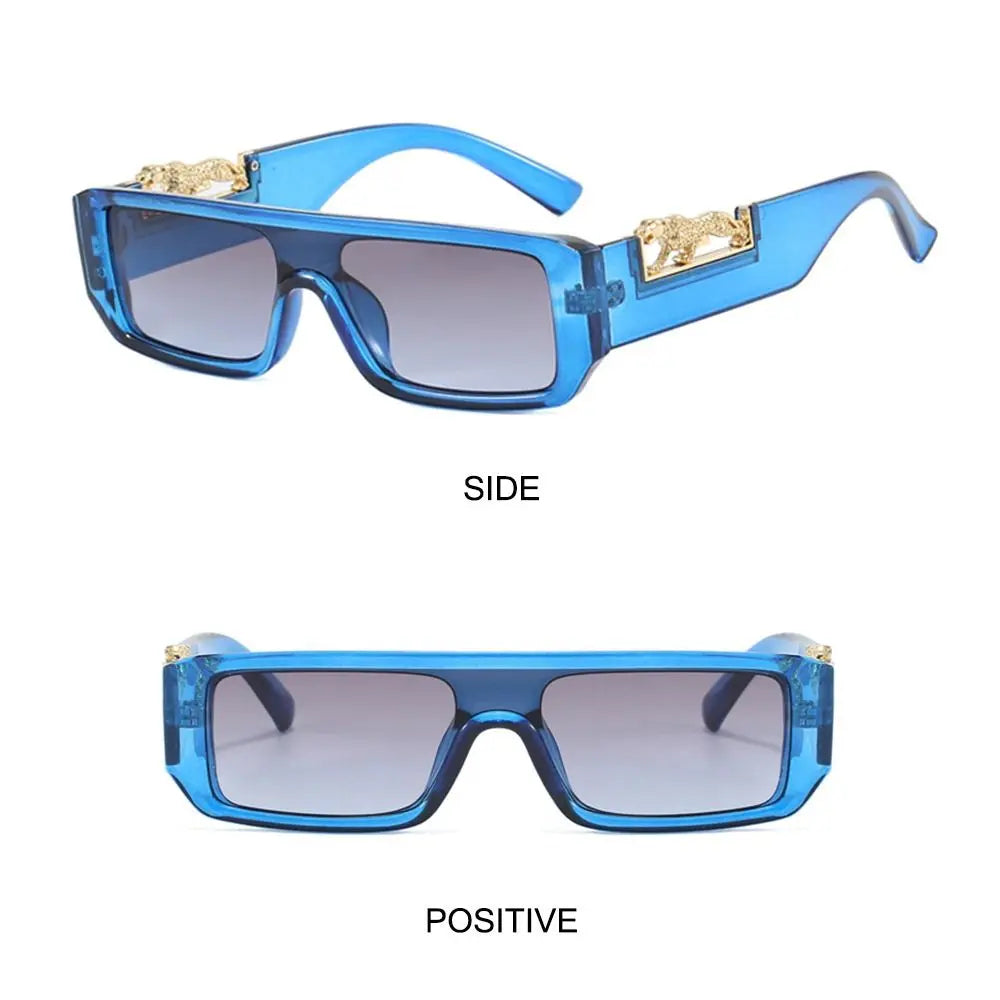 Eldorado Jaguaar Decorated Arms Rectangle Sunglasses for Men