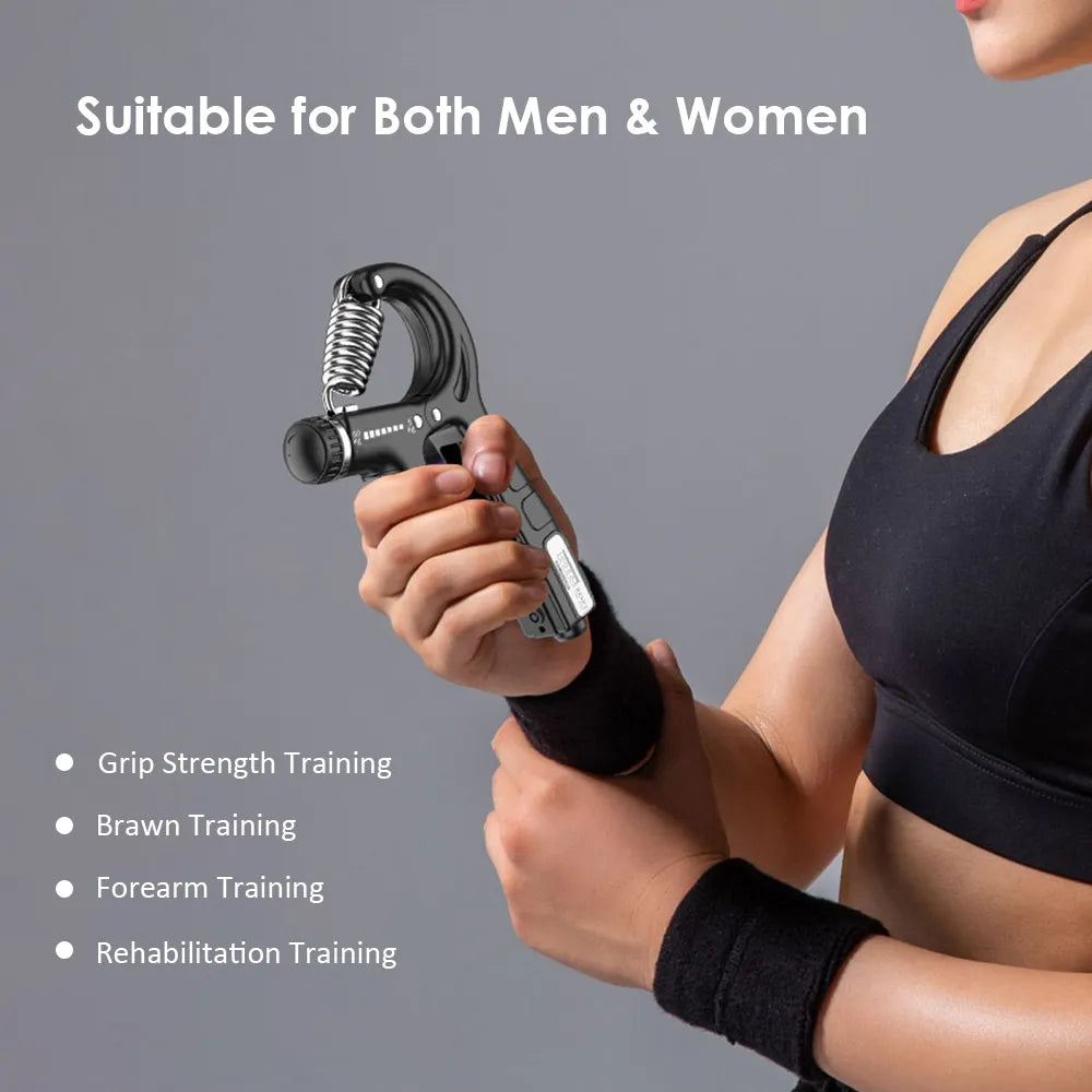 Histro Automatic Counting Hand Gripper Adjustable Resistance Automatic Counting Non-Slip Hand Grip Strength Trainer Fingers