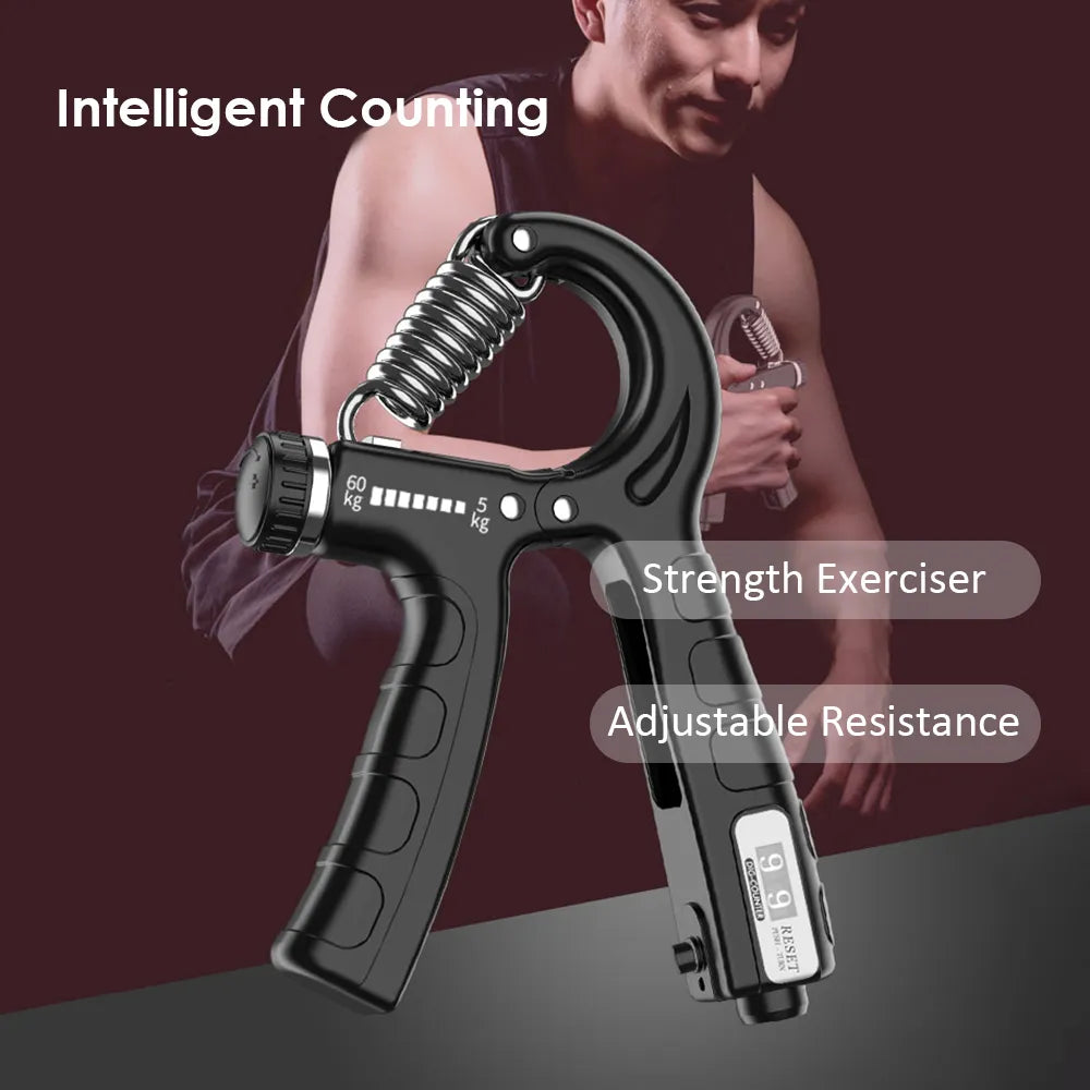 Histro Automatic Counting Hand Gripper Adjustable Resistance Automatic Counting Non-Slip Hand Grip Strength Trainer Fingers