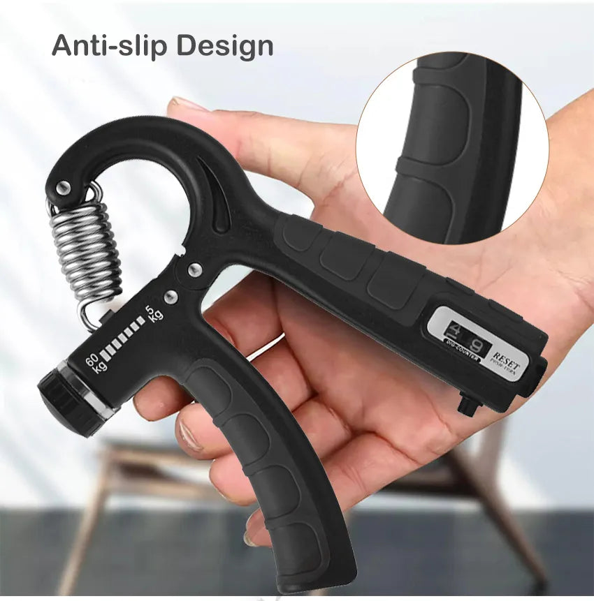 Histro Automatic Counting Hand Gripper Adjustable Resistance Automatic Counting Non-Slip Hand Grip Strength Trainer Fingers